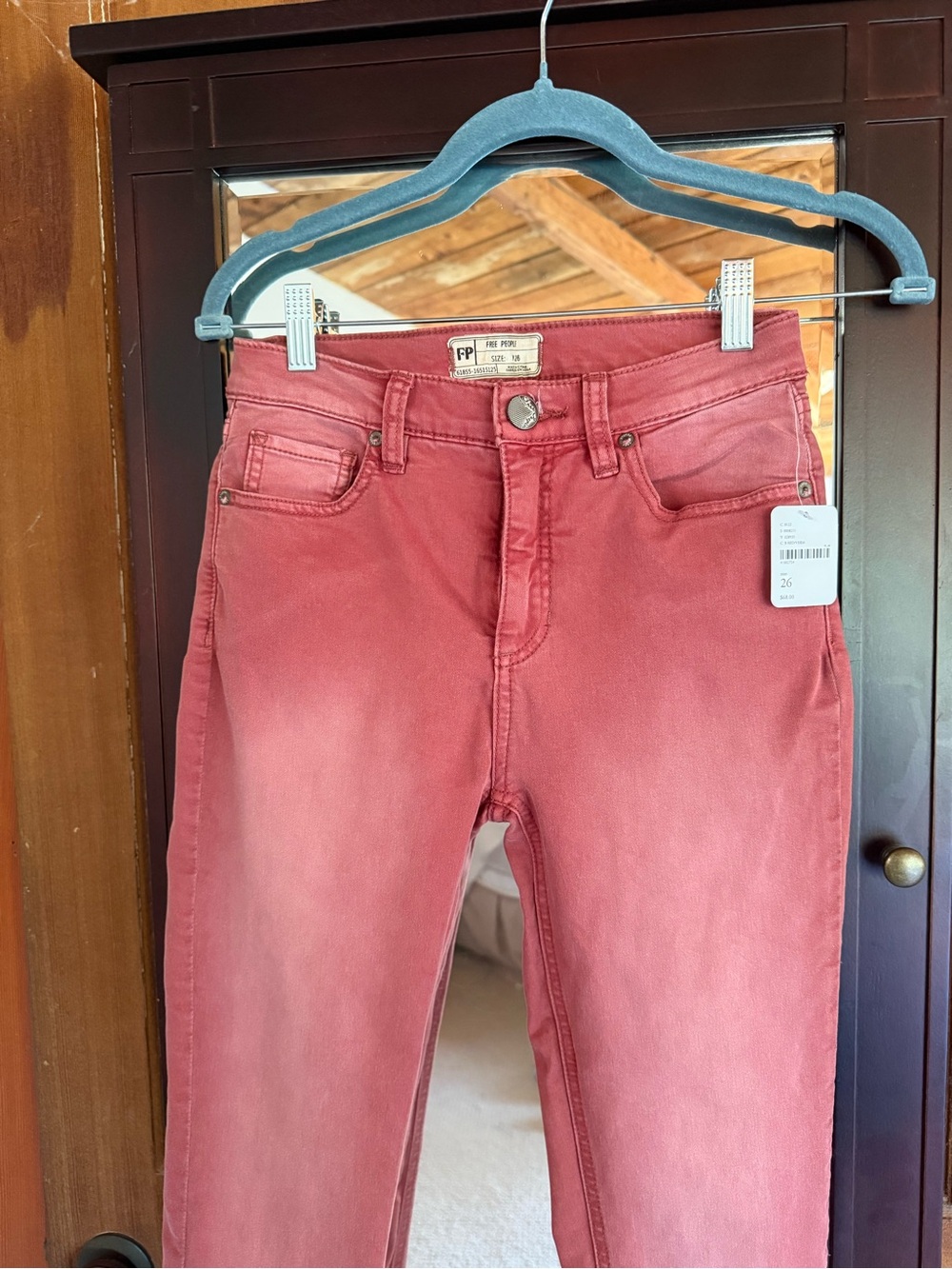 Free People Rose Pink Skinny Jeans